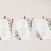 Carte Élégant flou | Tableau des sièges des numéros de t