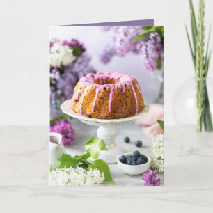 Carte Élégant gâteau d'anniversaire