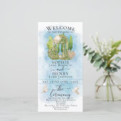 Carte Elégant Gazebo fleurie colombes Luxury Wedding Pro (Debout devant)