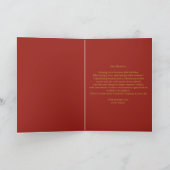 Carte Élégant Gemmes Sparkling Rouge et Or 30e anniversa (Intérieur)