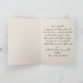 Carte Elegant Gold Eucalyptus Botanical 90th Birthday (Intérieur)