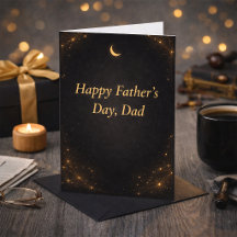 Elegant Gold Father’s Day Card from Daughter
