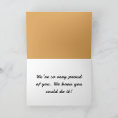 Carte Elegant Gold Félicitations (Intérieur)