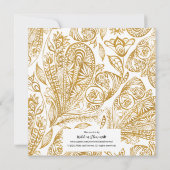 Carte Elégant Gold Joyeux anniversaire (Dos)