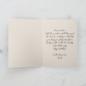 Carte Elegant Gold Numbers Botanical 55th Birthday (Intérieur)