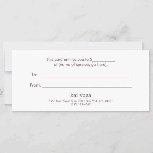 Carte Élégant Gold Ornate Lotus Mandala Certificat cadea (Dos)