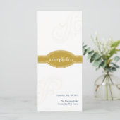 Carte Elegant Gold Program, Caroline Mariage Collection (Debout devant)
