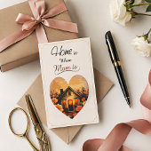Carte Elegant “Home is Where Mom Is” Greeting Card 