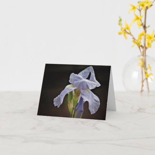 Carte Elegant Iris Note Card (Fleur jaune)