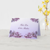 Carte Élégant Lilacs Feliz Dia de las Madres (Fleur jaune)