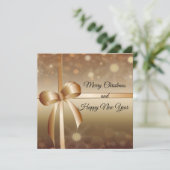 Carte Elégant, Luxe, Or, Brillant, Vacances (Debout devant)