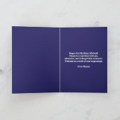 Carte Elégant Luxueux Chic Purple 21e anniversaire (Intérieur)