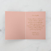 Carte Elégant Luxueux Or et rose doux 70e anniversaire (Intérieur)