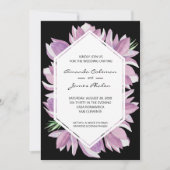 Carte Elégant Magnolia Watercolor Wedding Invite (Devant)
