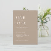 Carte Élégant mariage type Enregistrer la date (Debout devant)