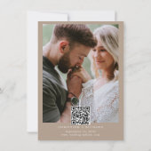 Carte Élégant mariage type Enregistrer la date (Dos)