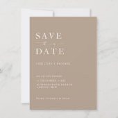 Carte Élégant mariage type Enregistrer la date (Devant)
