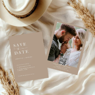 Carte Élégant mariage type Enregistrer la date