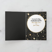 Carte Elégant Martini 70e Anniversaire Glamour (Intérieur)