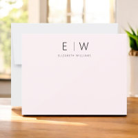Élégant Merci minimaliste moderne rose pâle