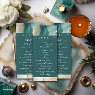 Carte Elégant moderne Agate Abstrait Jade