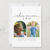 Carte Élégant Moderne Quand Nous Étions Âge Numéro De Ta (Devant)