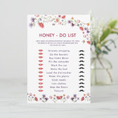 Carte Elegant New Chapter Begins Honey Do List Bridal (Debout devant)