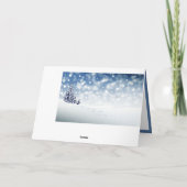 Carte Élégant Noël de Noël Arbre à neige d'hiver (Dos)