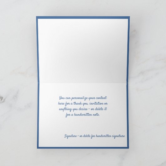 Carte Élégant Noël de Noël Arbre à neige d'hiver (Intérieur)