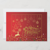 Carte Élégant Noël Red Berri (Devant)