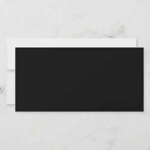 Carte Élégant Noir Uni