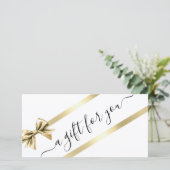 CARTE ÉLÉGANT, OR, BLANC, CERTIFICAT D'AFFAIRES RIBBON (Debout devant)