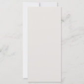 Carte Elégant Or Neutre Cadre géométrique Long Mariage (Dos)