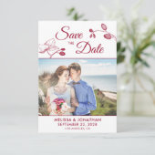 Carte Elégant orchidées moderne photo florale enregistre (Debout devant)