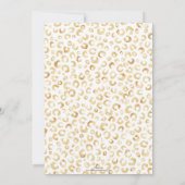 Carte Élégant Parties scintillant d'or blanc Poster de a (Dos)