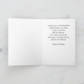 Carte Elegant Pink, Purple & Gold Birthday Cake (Intérieur)