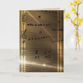 Carte Elégant professeur de musique Haydn Citation (Fleur jaune)