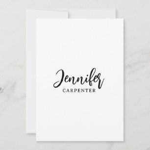 Carte Élégant professionnel minimaliste moderne ajouter