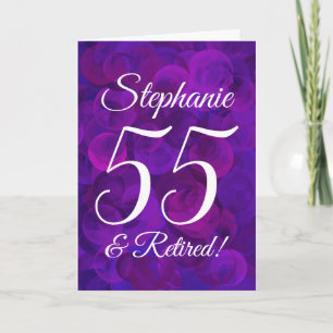 Carte Élégant Purple 55 et retraite heureuse