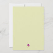 Carte Elégant Purple Aquarelle Floral Mariage Invite (Dos)