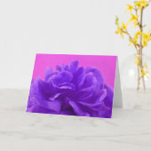 Carte Elegant Purple Raspberry Floral (Fleur jaune)