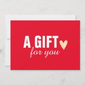 Carte Elégant Red Faux Gold Heart Beauty Salon (Devant)