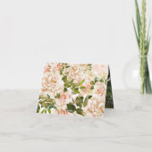 Carte Élégant Rose anglais Fête des Mères Editable (Dos)