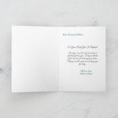 Carte Élégant rose et blanc bébé bébé fille Baptême (Intérieur)