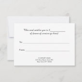 Carte Elegant Rose Gold Striped Modern Venin Certificate (Dos)