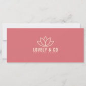 Carte Elegant Rose & Ivory Business Gift Certificate (Dos)