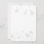 Carte Elégant rose rose rose florale peinture aquarelle (Dos)