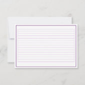 Carte Élégant Rose violet (Dos)