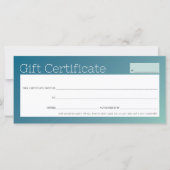 Carte ELEGANT salon de beauté d'affaires bleu mint ombre (Devant)