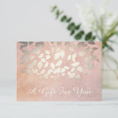 Carte Elégant Salon Feuille d'or et certificat cadeau Sp (Debout devant)